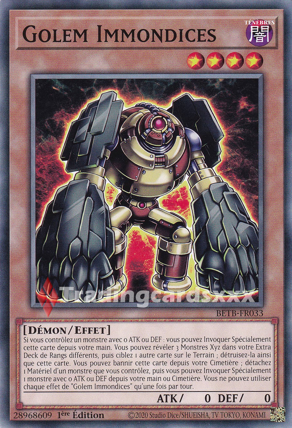Yu-Gi-Oh! Golem Immondices : C BETB-FR033