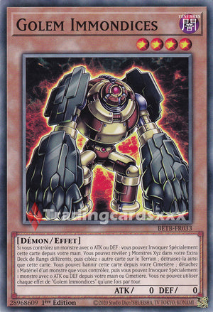 Yu-Gi-Oh! Golem Immondices : C BETB-FR033