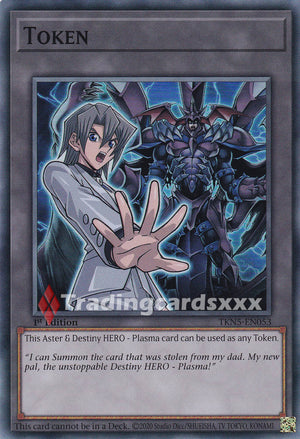 Yu-Gi-Oh! Token "Aster & Destiny HERO - Plasma" : SR BETB / TKN5-EN053