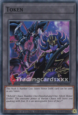 Yu-Gi-Oh! Token "Nash & Number C101: Silent Honor DARK" : SR BETB / TKN5-EN055