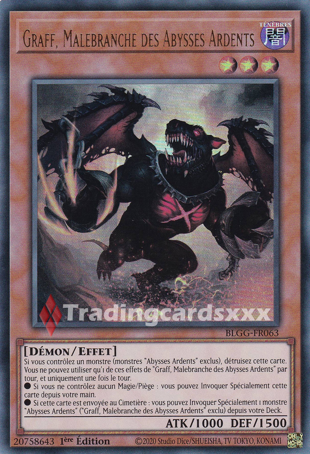 Yu-Gi-Oh! Graff, Malebranche des Abysses Ardents : UR BLGG-FR063