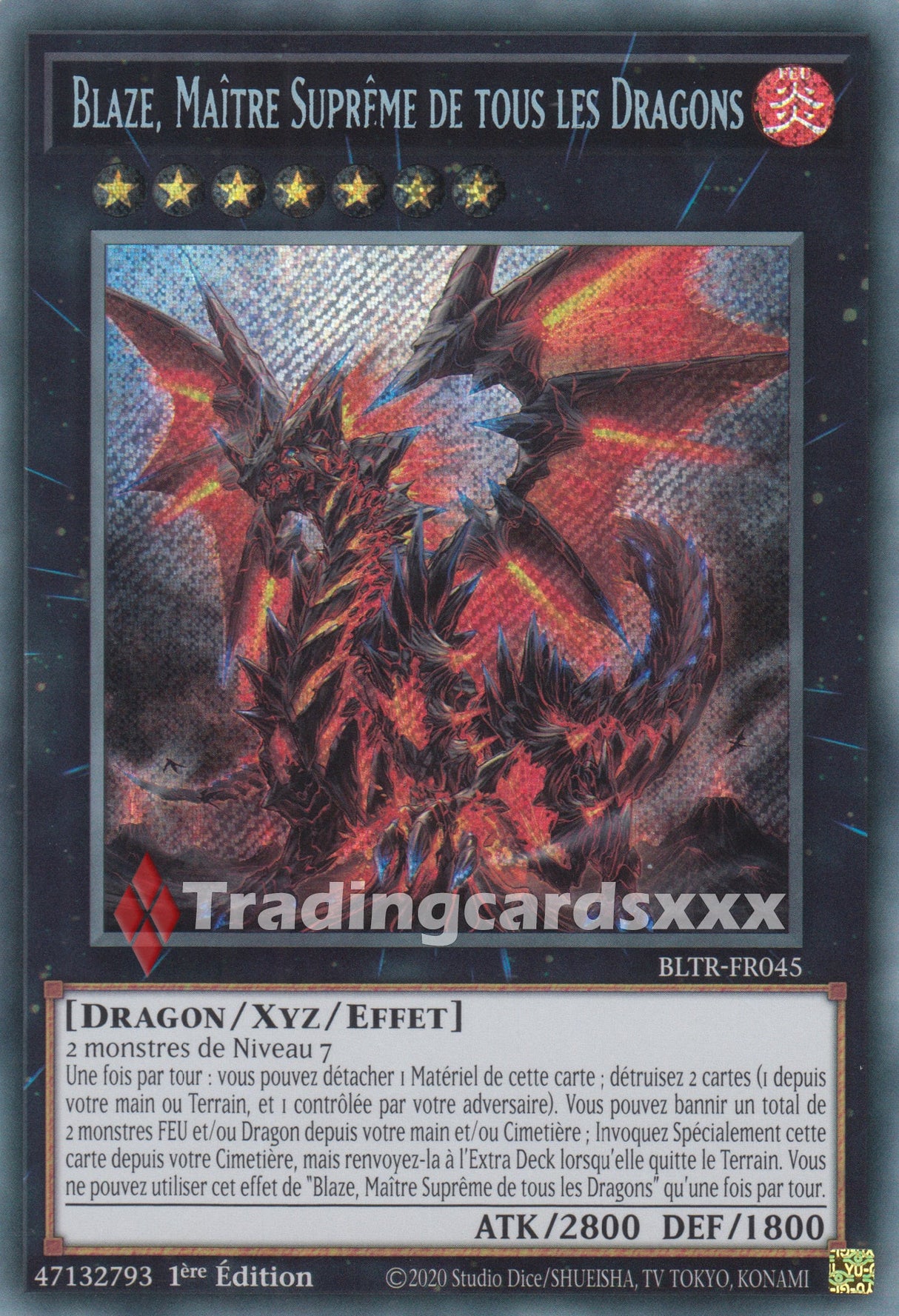 Yu-Gi-Oh! Blaze, Maître Suprême de tous les Dragons : SE BLTR-FR045