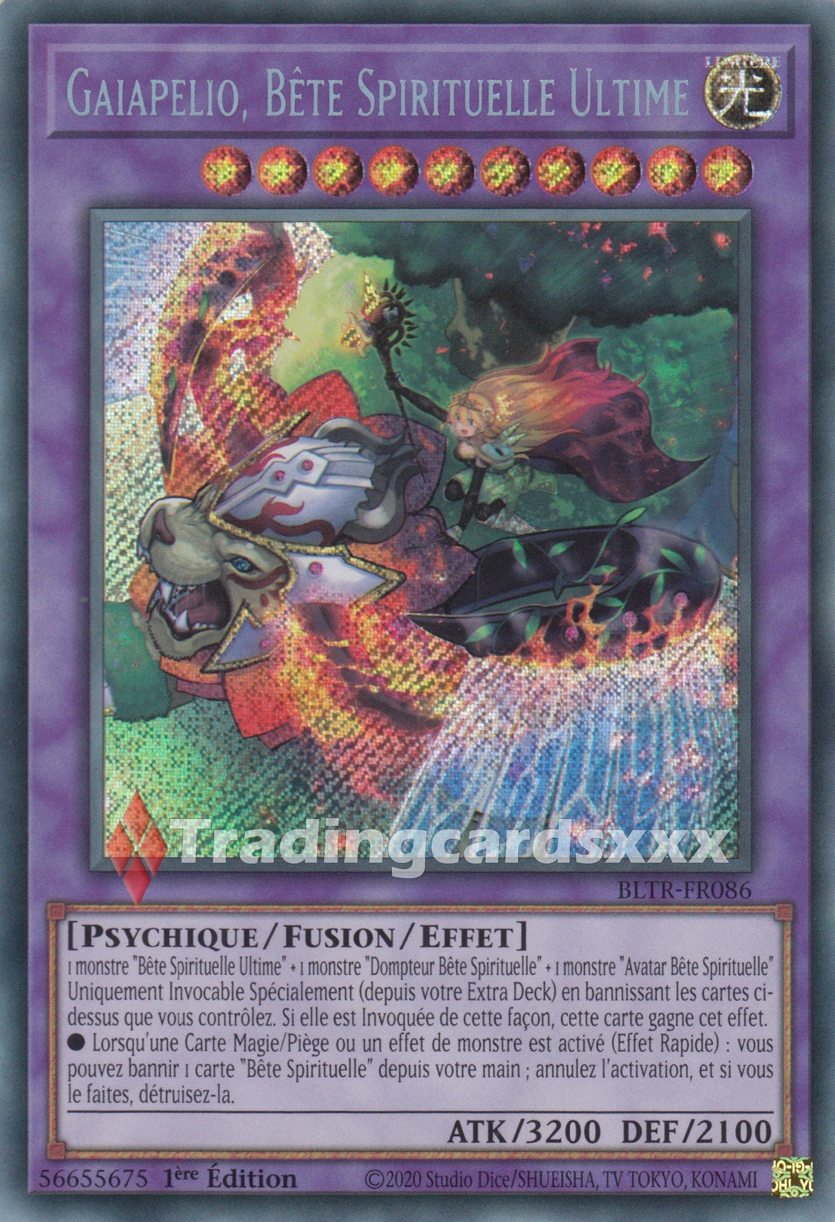 Yu-Gi-Oh! Gaiapelio, Bête Spirituelle Ultime : SE BLTR-FR086