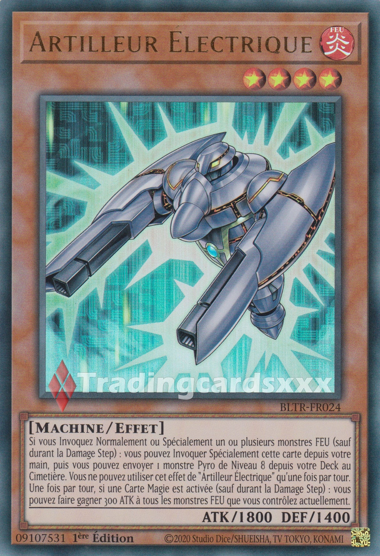 Yu-Gi-Oh! Artilleur Électrique : UR BLTR-FR024