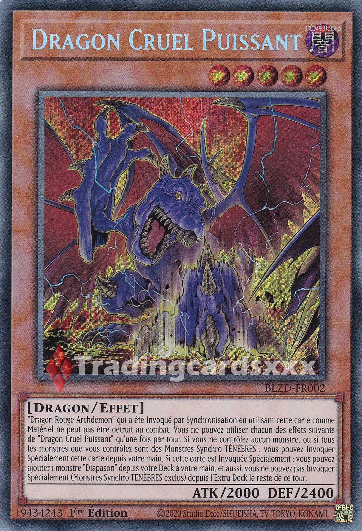 Yu-Gi-Oh! Dragon Cruel Puissant : SE BLZD-FR002