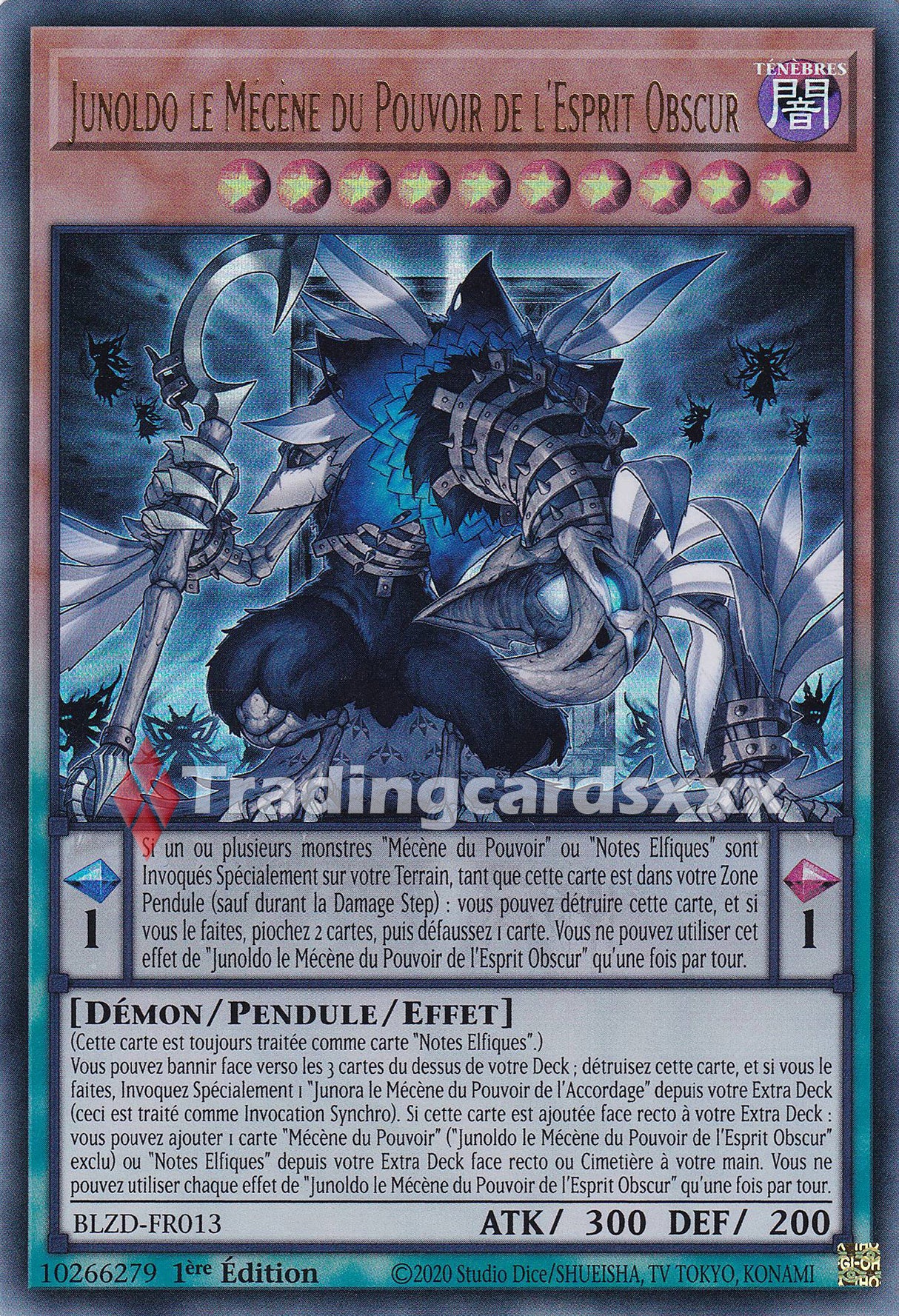 Yu-Gi-Oh! Junoldo le Mécène du Pouvoir de l'Esprit Obscur : UR BLZD-FR013