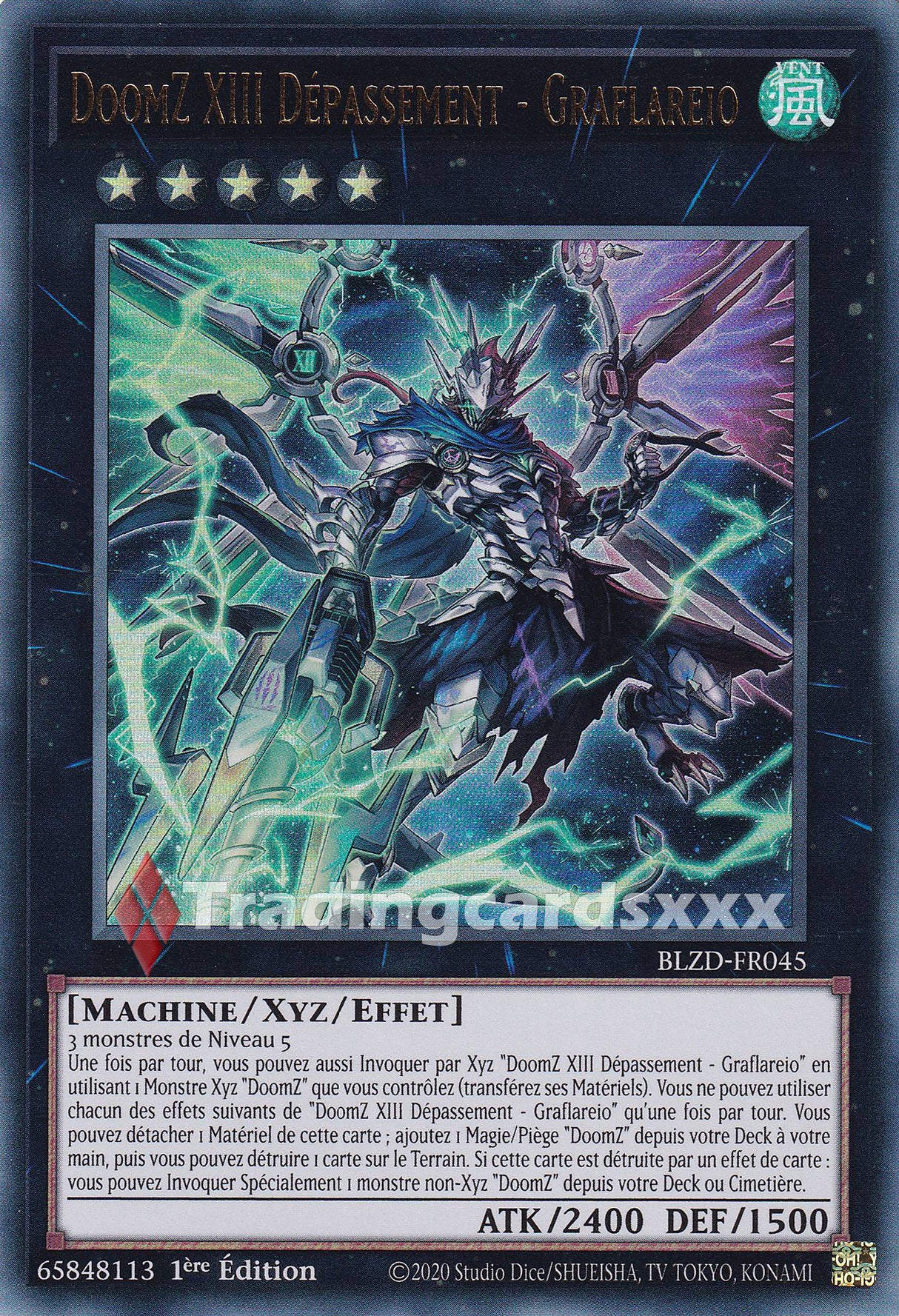 Yu-Gi-Oh! DoomZ XIII Dépassement - Graflareio : UR BLZD-FR045
