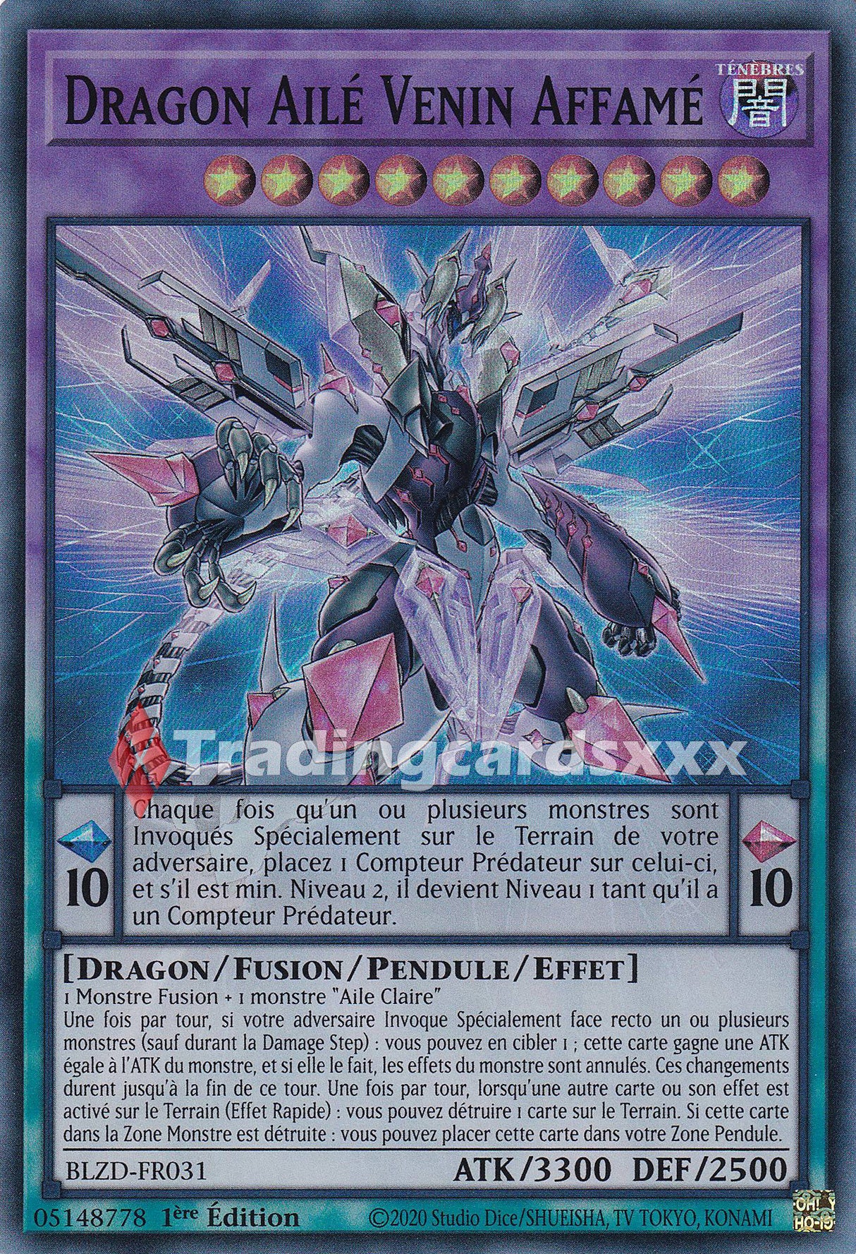 Yu-Gi-Oh! Dragon Ailé Venin Affamé : SR BLZD-FR031