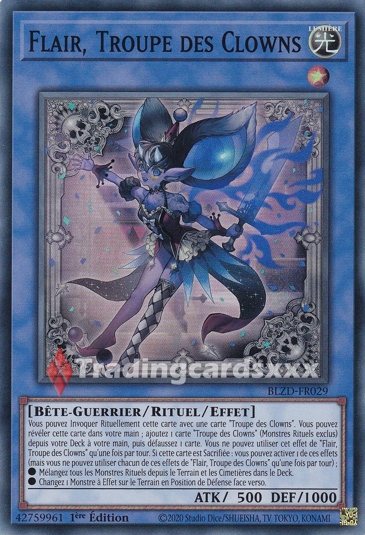 Yu-Gi-Oh! Flair, Troupe des Clowns : SR BLZD-FR029