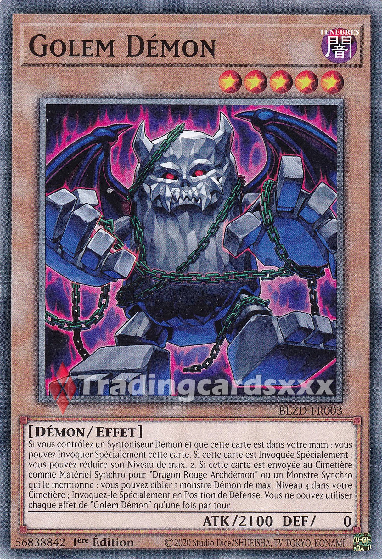 Yu-Gi-Oh! Golem Démon : C BLZD-FR003