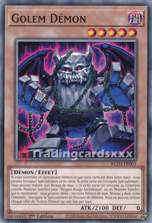 Yu-Gi-Oh! Golem Démon : C BLZD-FR003