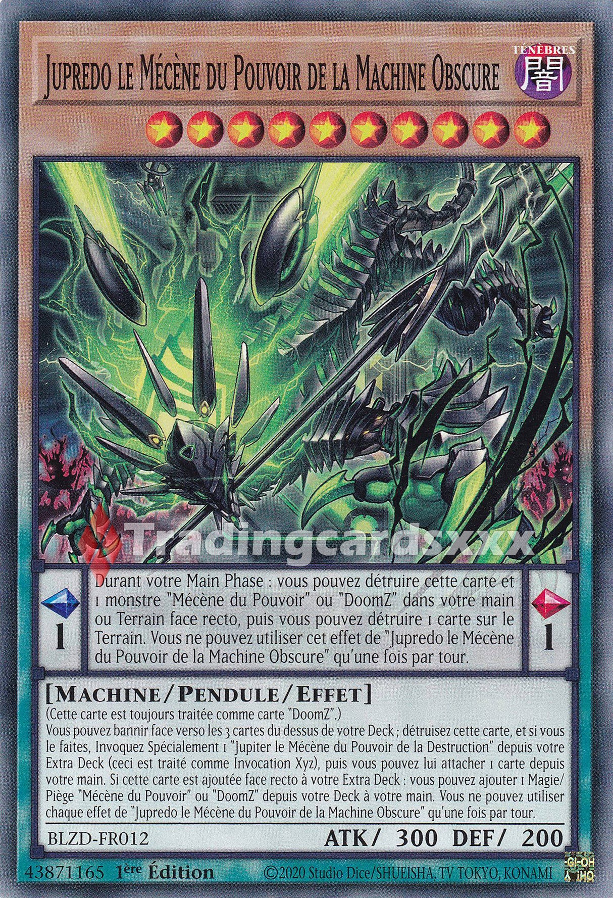 Yu-Gi-Oh! Jupredo le Mécène du Pouvoir de la Machine Obscure : C BLZD-FR012