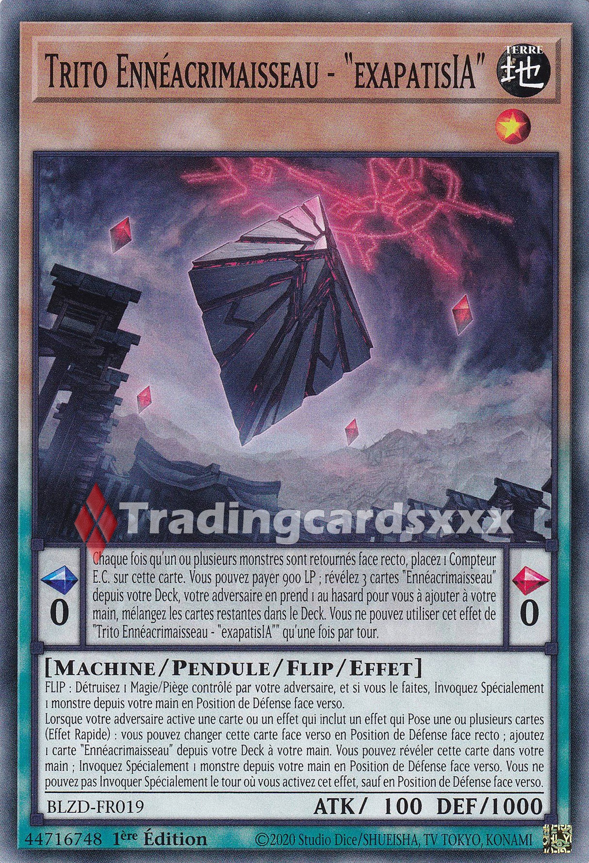 Yu-Gi-Oh! Trito Ennéacrimaisseau - "exapatisIA" : C BLZD-FR019