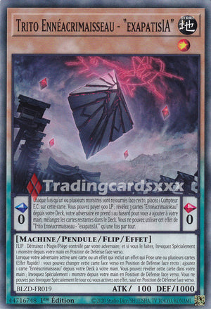 Yu-Gi-Oh! Trito Ennéacrimaisseau - "exapatisIA" : C BLZD-FR019