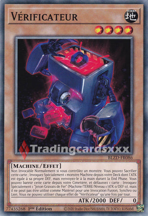 Yu-Gi-Oh! Vérificateur : C BLZD-FR086