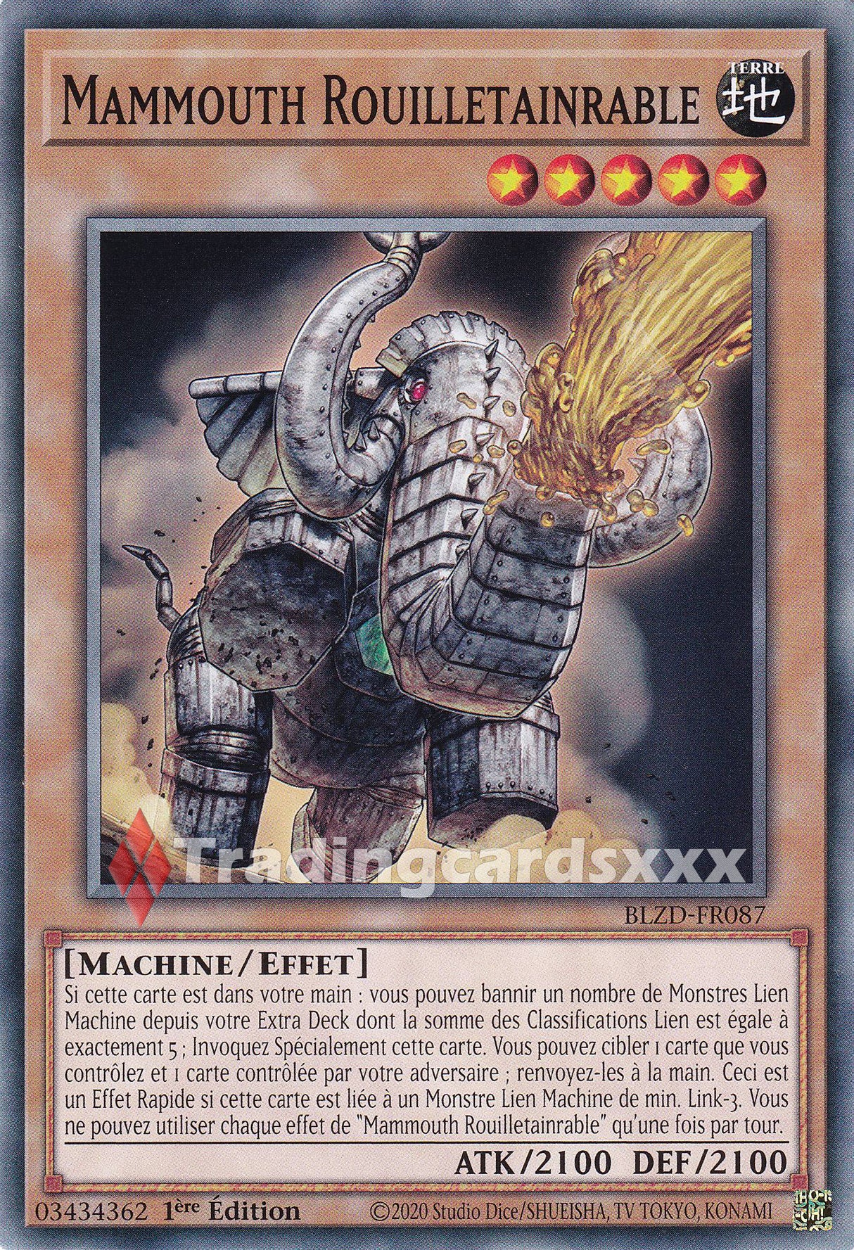 Yu-Gi-Oh! Mammouth Rouilletainrable : C BLZD-FR087
