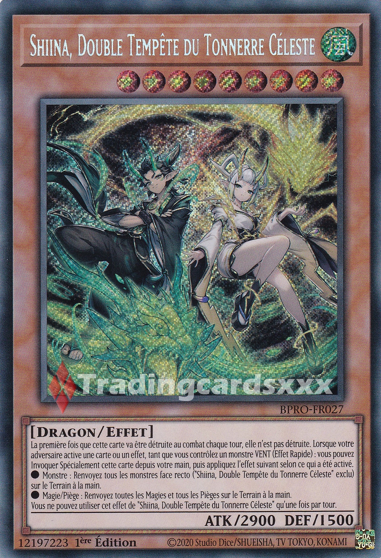 Yu-Gi-Oh! Shiina, Double Tempête du Tonnerre Céleste : SE BPRO-FR027