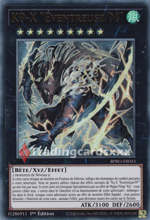 Yu-Gi-Oh! K9-X "Éventreuse/M" : UR BPRO-FR043