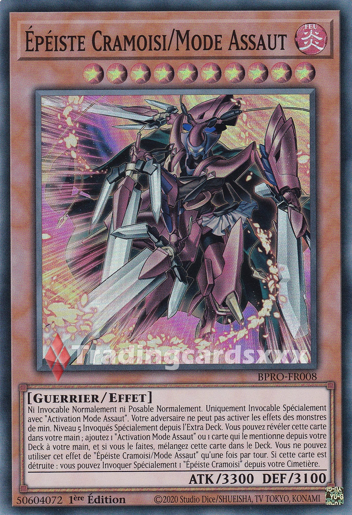 Yu-Gi-Oh! Épéiste Cramoisi/Mode Assaut : SR BPRO-FR008