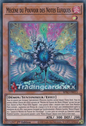 Yu-Gi-Oh! Mécène du Pouvoir des Notes Elfiques : SR BPRO-FR013