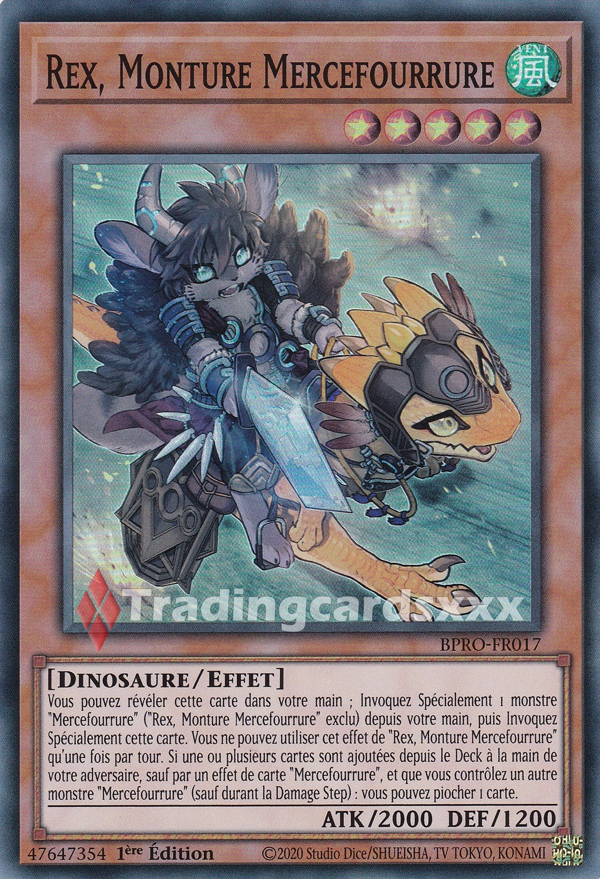 Yu-Gi-Oh! Rex, Monture Mercefourrure : SR BPRO-FR017