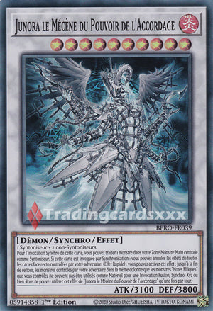 Yu-Gi-Oh! Junora le Mécène du Pouvoir de l'Accordage : SR BPRO-FR039