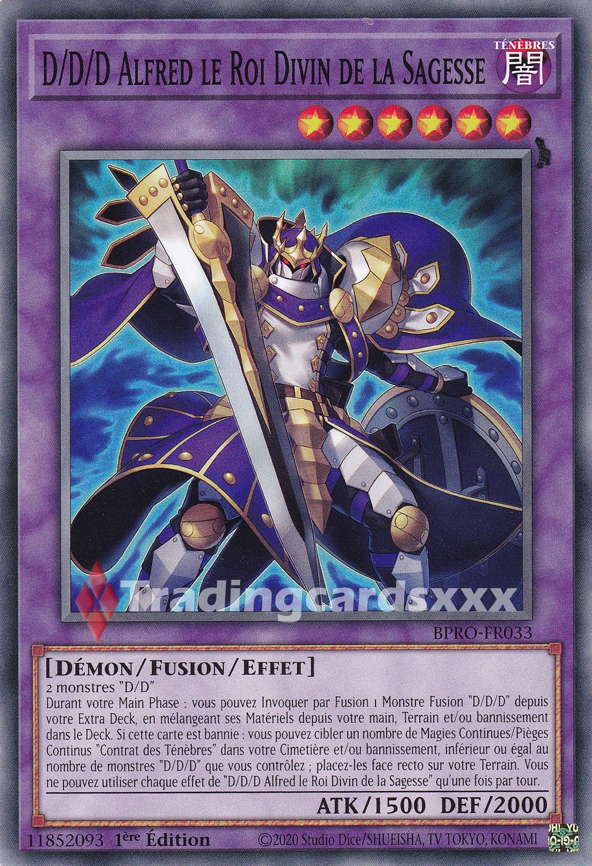 Yu-Gi-Oh! D/D/D Alfred le Roi Divin de la Sagesse : C BPRO-FR033
