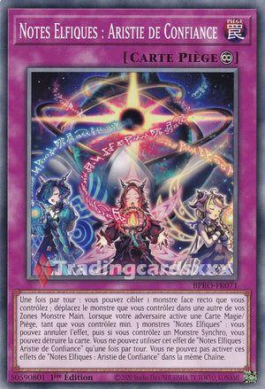 Yu-Gi-Oh! Notes Elfiques : Aristie de Confiance : C BPRO-FR071