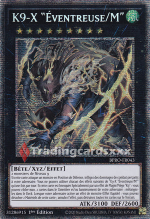 Yu-Gi-Oh! K9-X "Éventreuse/M" : STAR BPRO-FR043