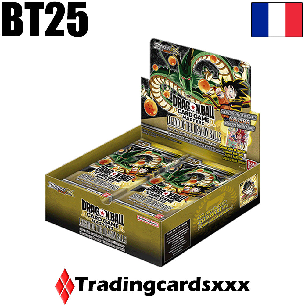 Dragon Ball Super - Carton de 12 displays / boites de boosters B25 : Legends of the Dragon Balls