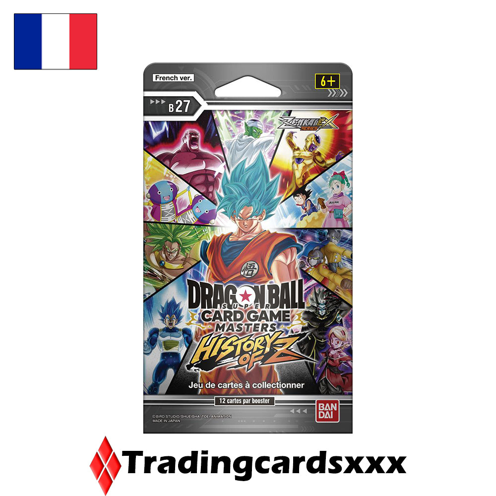 Dragon Ball Super Masters - Booster sous blister de 12 cartes B27 : History of Z
