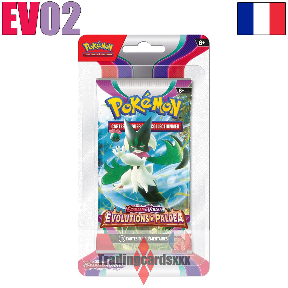 Pokémon - Booster de 10 cartes sous blister EV02 : Évolutions à Paldea