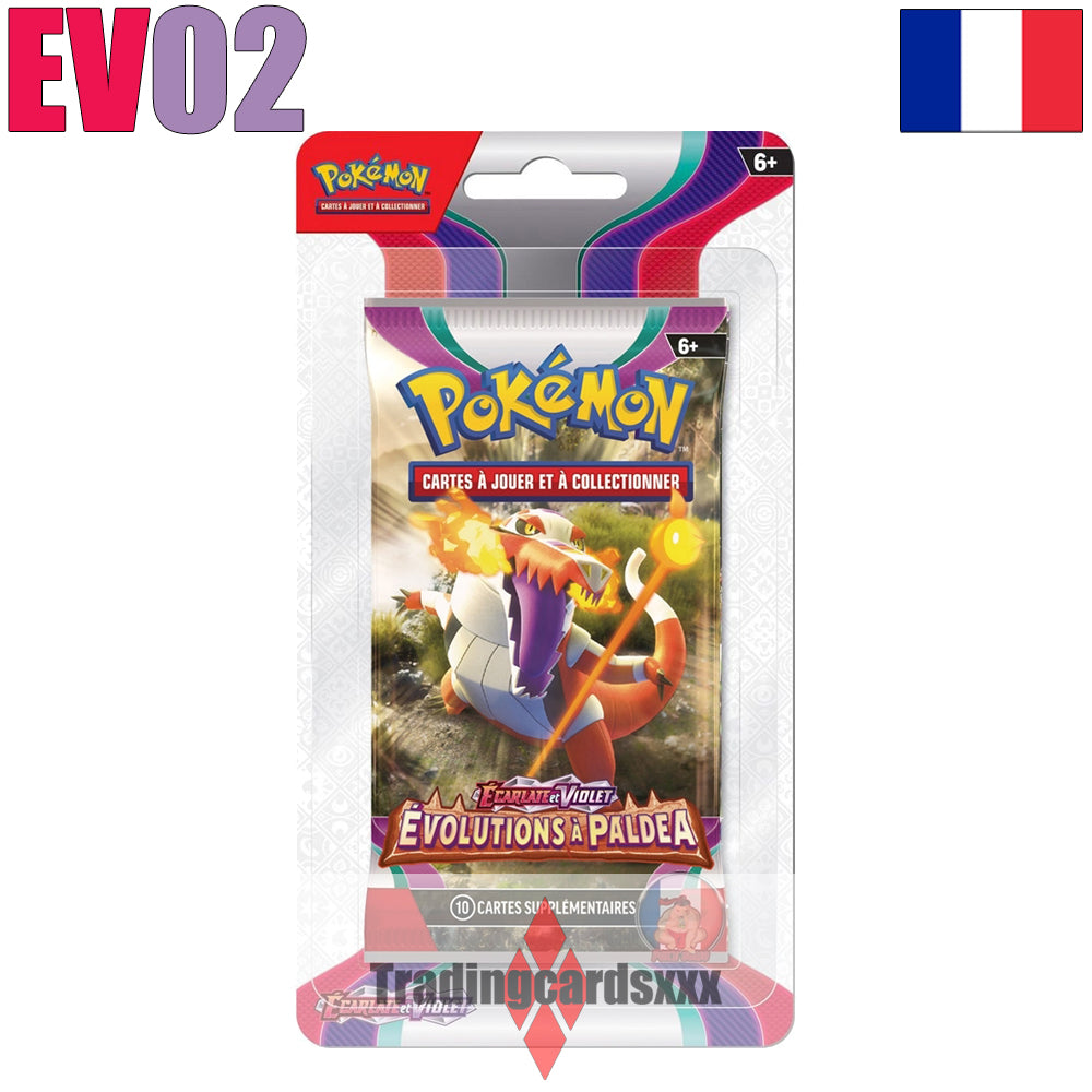 Pokémon - Booster de 10 cartes sous blister EV02 : Évolutions à Paldea