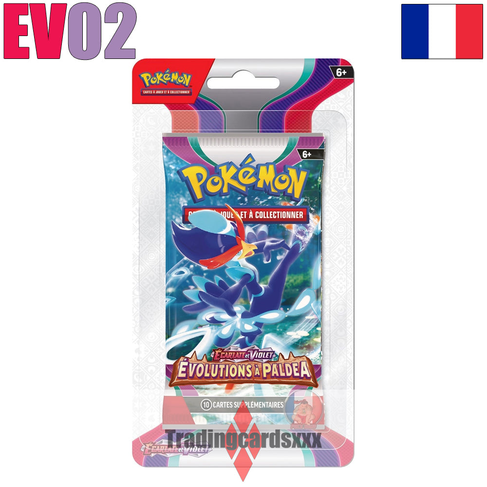 Pokémon - Booster de 10 cartes sous blister EV02 : Évolutions à Paldea