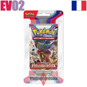 Pokémon - Booster de 10 cartes sous blister EV02 : Évolutions à Paldea