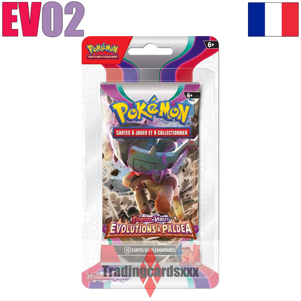 Pokémon - Carton de 36 boosters sous blister EV02 : Évolutions à Paldea