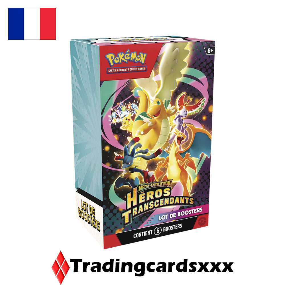 Pokémon - Lot de 6 boosters ME02.5 : Héros Transcendants