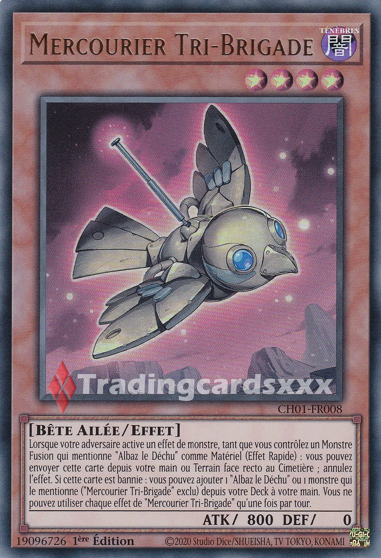 Yu-Gi-Oh! Mercourier Tri-Brigade : UR CH01-FR008