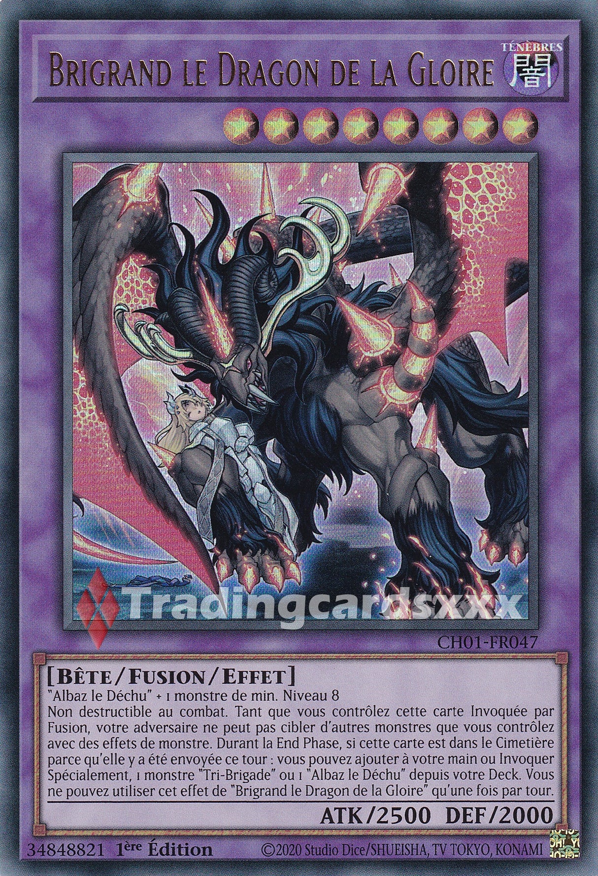 Yu-Gi-Oh! Brigrand le Dragon de la Gloire : UR CH01-FR047