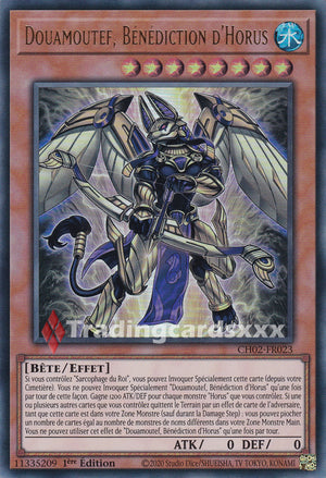 Yu-Gi-Oh! Douamoutef, Bénédiction d'Horus : UR CH02-FR023