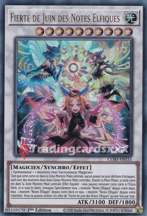 Yu-Gi-Oh! Fierté de Juin des Notes Elfiques : UR CORI-FR035