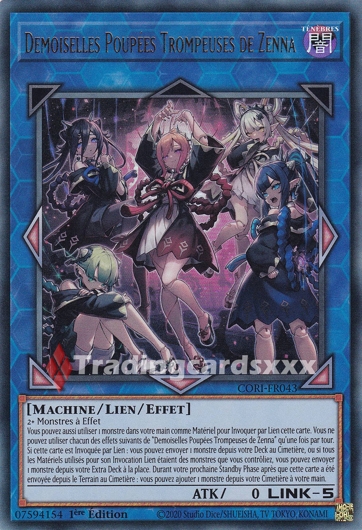 Yu-Gi-Oh! Demoiselles Poupées Trompeuses de Zenna : UR CORI-FR043