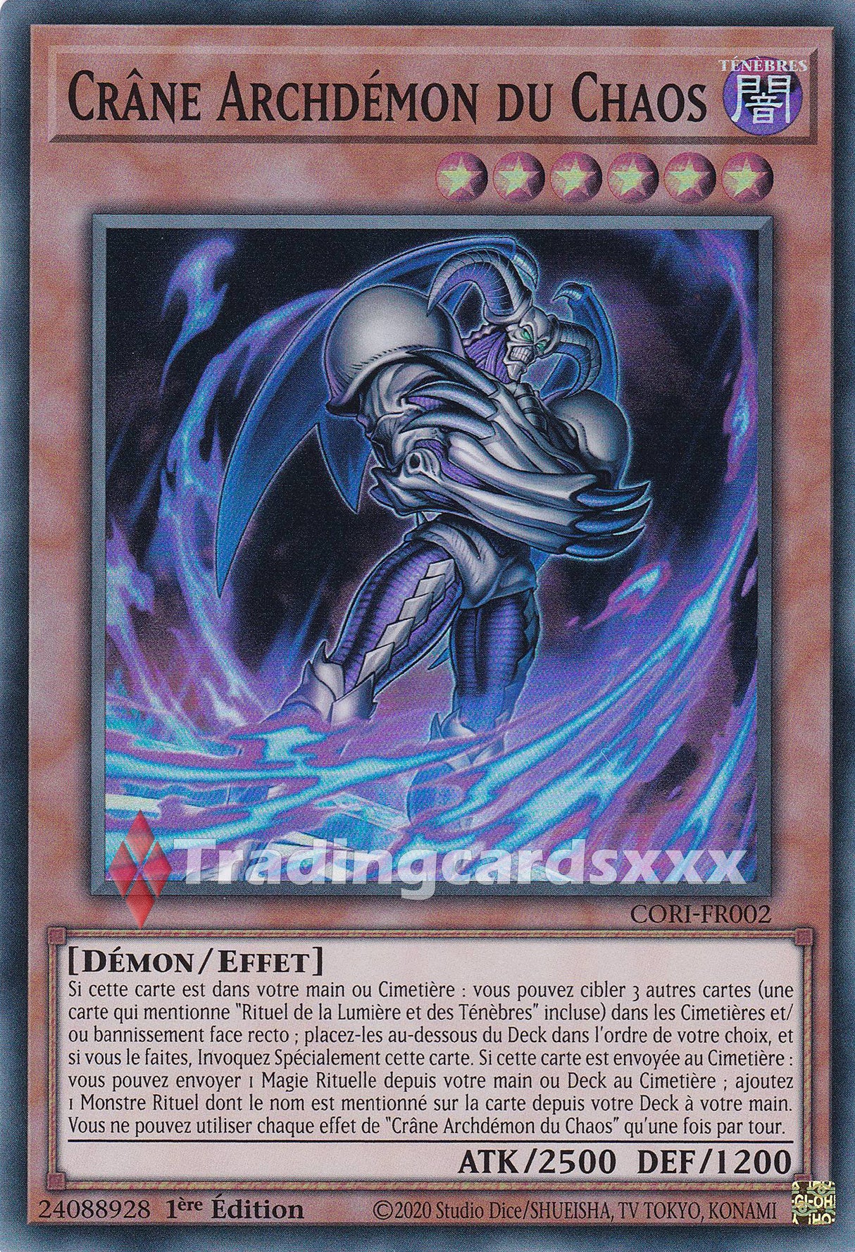 Yu-Gi-Oh! Crâne Archdémon du Chaos : SR CORI-FR002