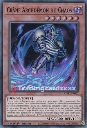 Yu-Gi-Oh! Crâne Archdémon du Chaos : SR CORI-FR002