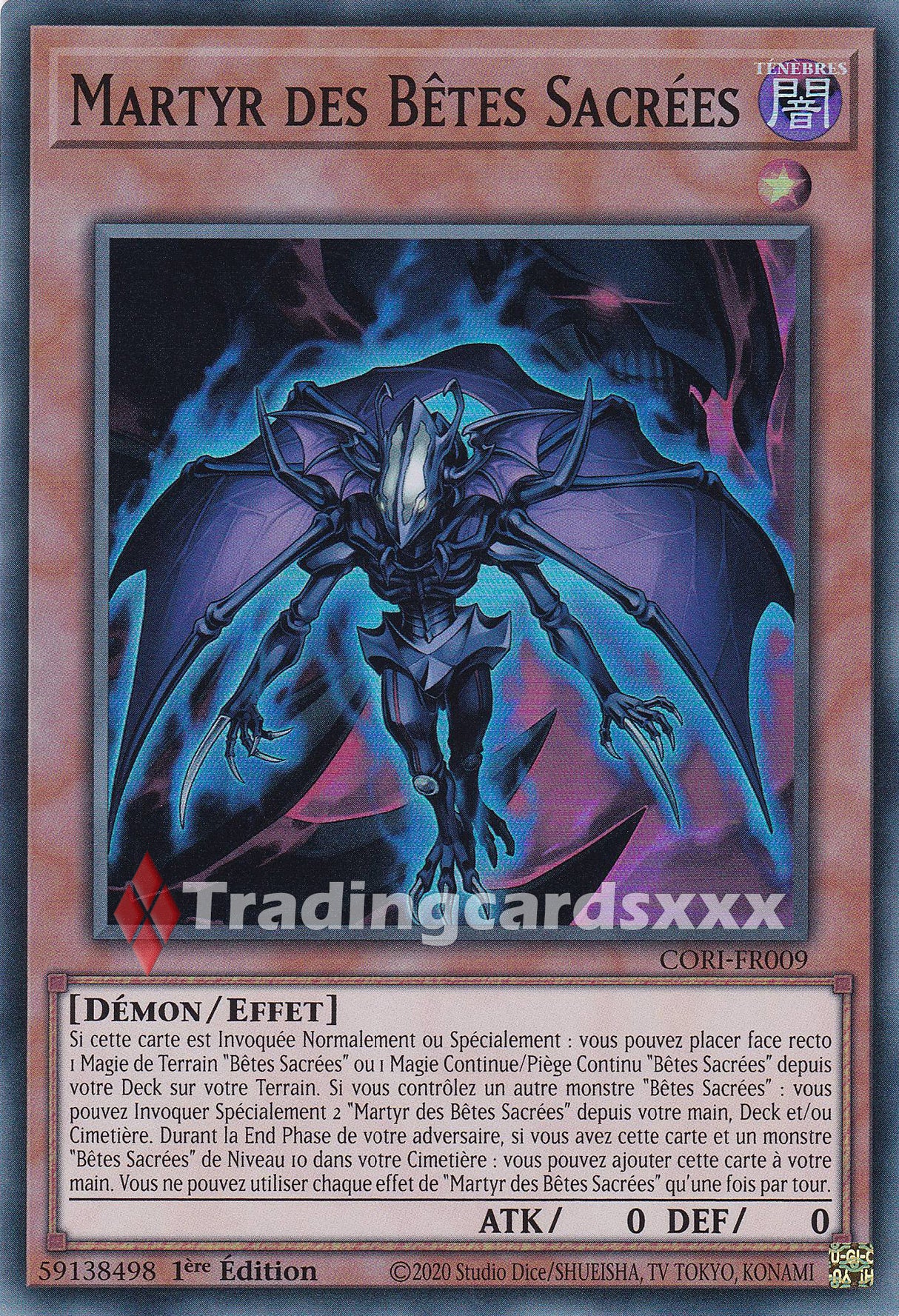 Yu-Gi-Oh! Martyr des Bêtes Sacrées : SR CORI-FR009