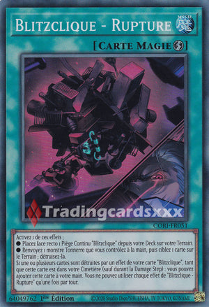 Yu-Gi-Oh! Blitzclique - Rupture : SR CORI-FR051