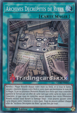 Yu-Gi-Oh! Archives Décrépites de Rites : SR CORI-FR062