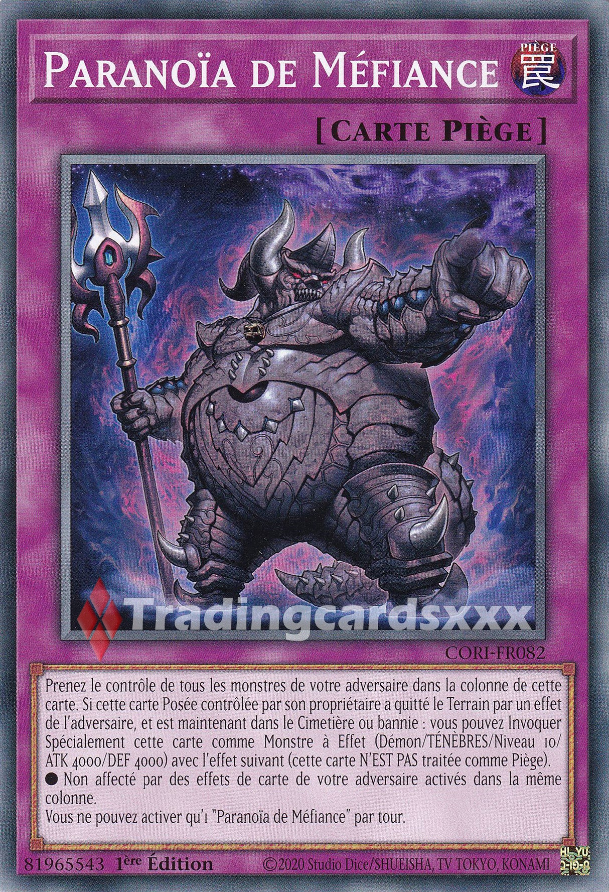 Yu-Gi-Oh! Paranoïa de Méfiance : C CORI-FR082