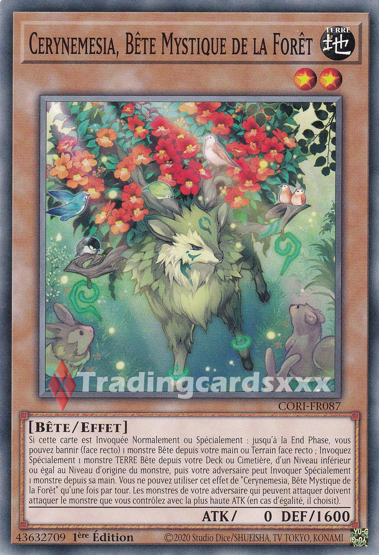 Yu-Gi-Oh! Cerynemesia, Bête Mystique de la Forêt : C CORI-FR087