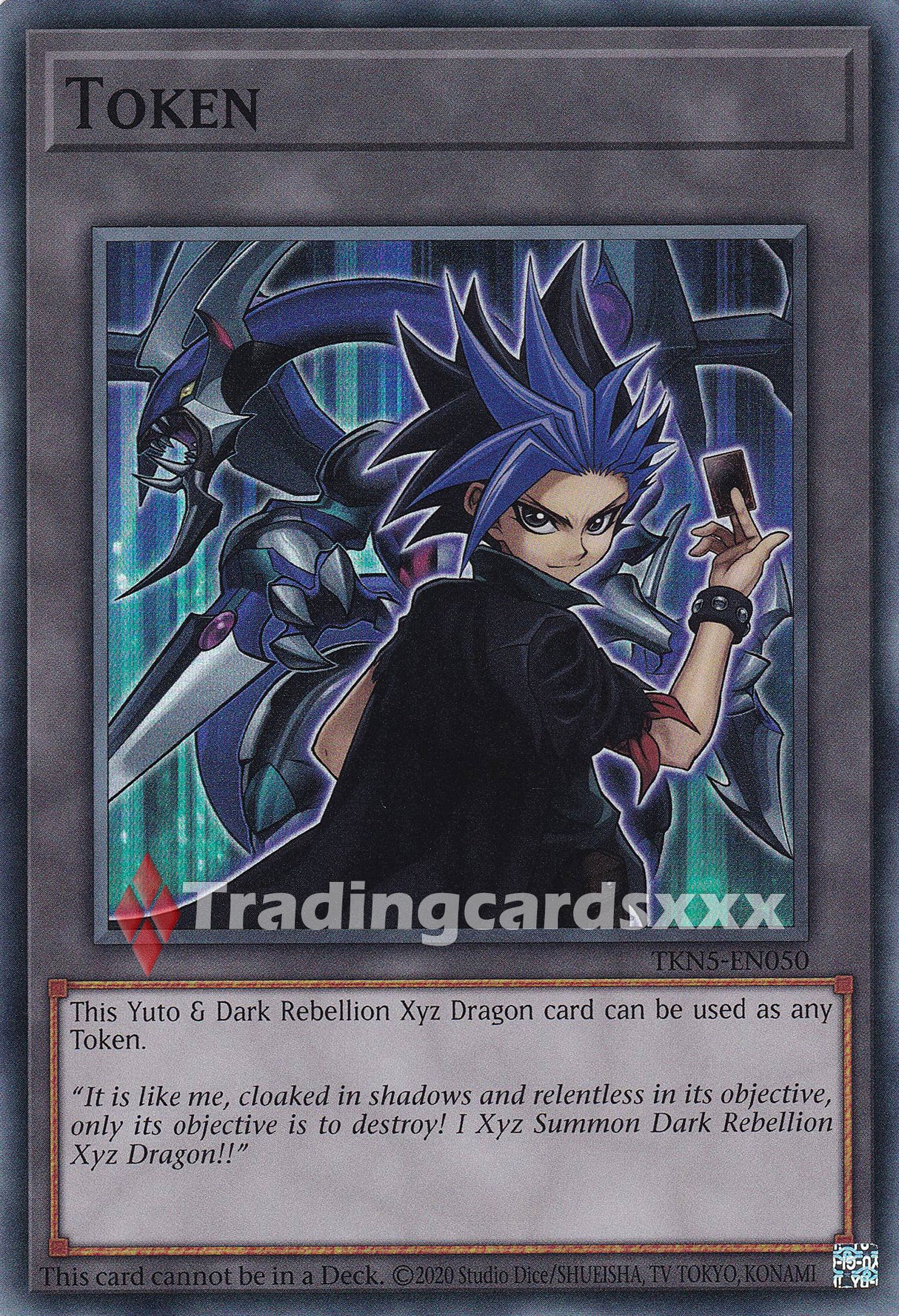 Yu-Gi-Oh! Token "Yuto & Dark Rebellion Xyz Dragon" : SR CORI / TKN5-EN050